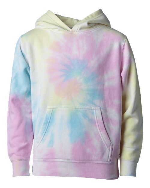 Independent Trading Co. Youth Midweight Tie-Dye Hooded Pullover Youth Apparel Hoodies & Sweatshirts