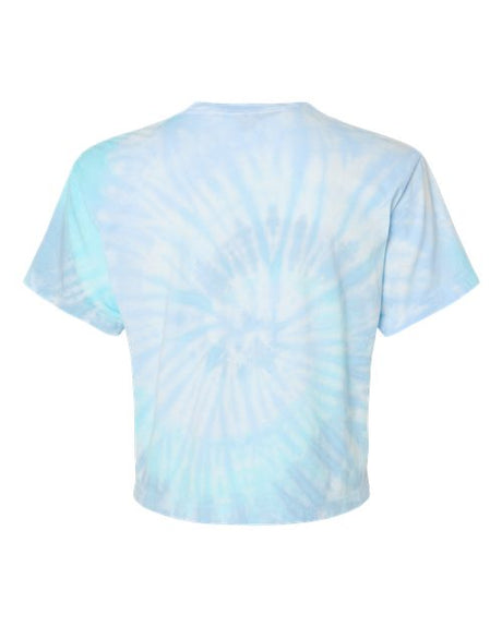 Colortone Women's Tie-Dyed Crop T-Shirt Womens Apparel Shirts & Tops