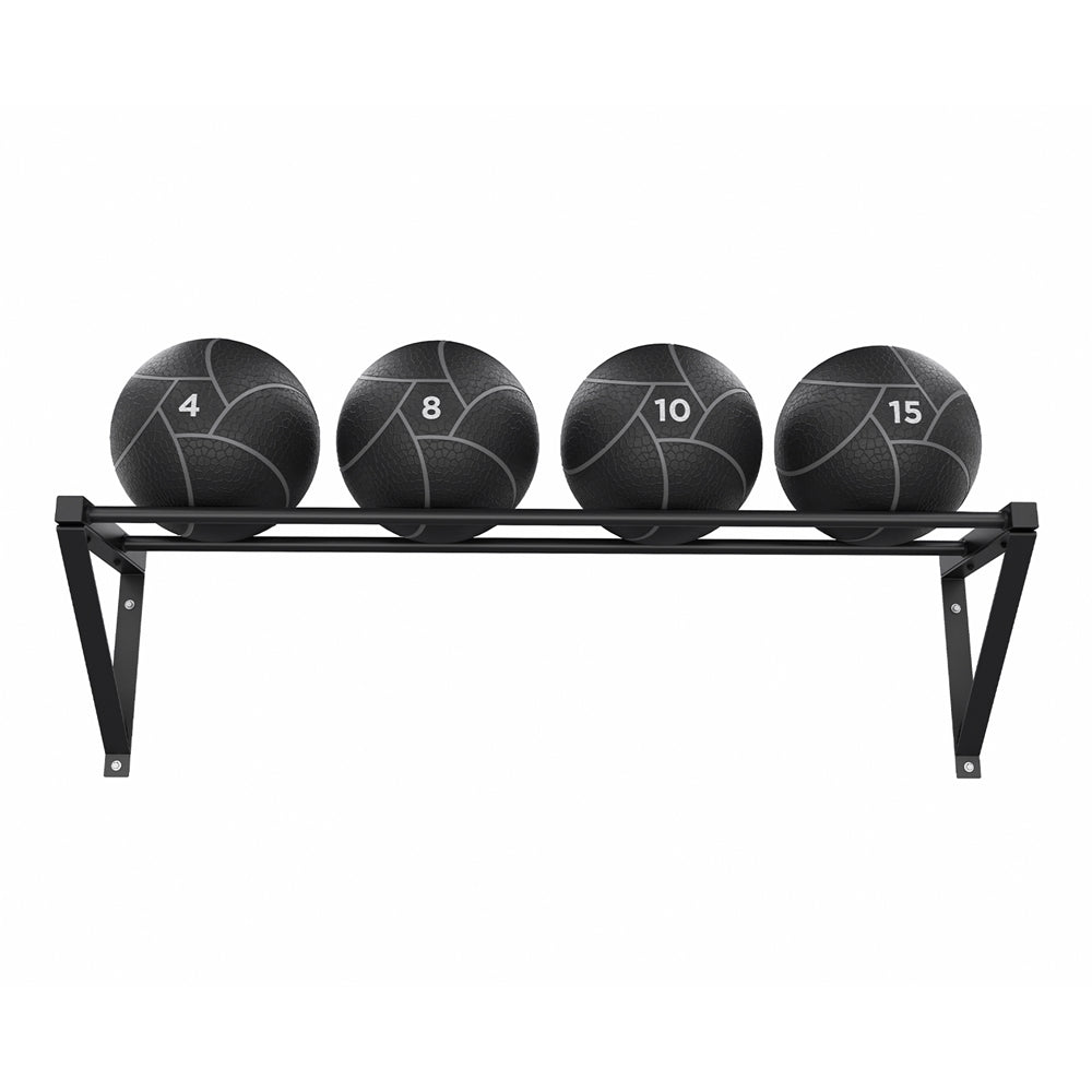 Power Systems Wall-Mounted Med Ball Rack Exercise & Wellness Strength Medicine Balls