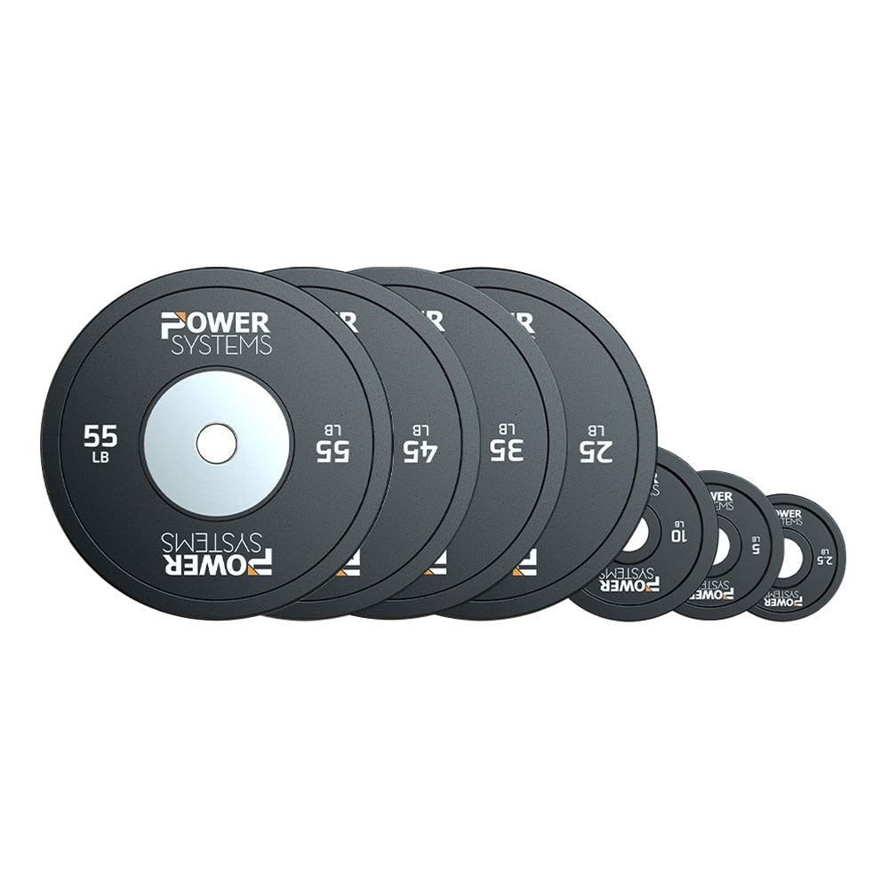 Power Systems Training Plate Black Exercise & Wellness Strength Bars & Plates