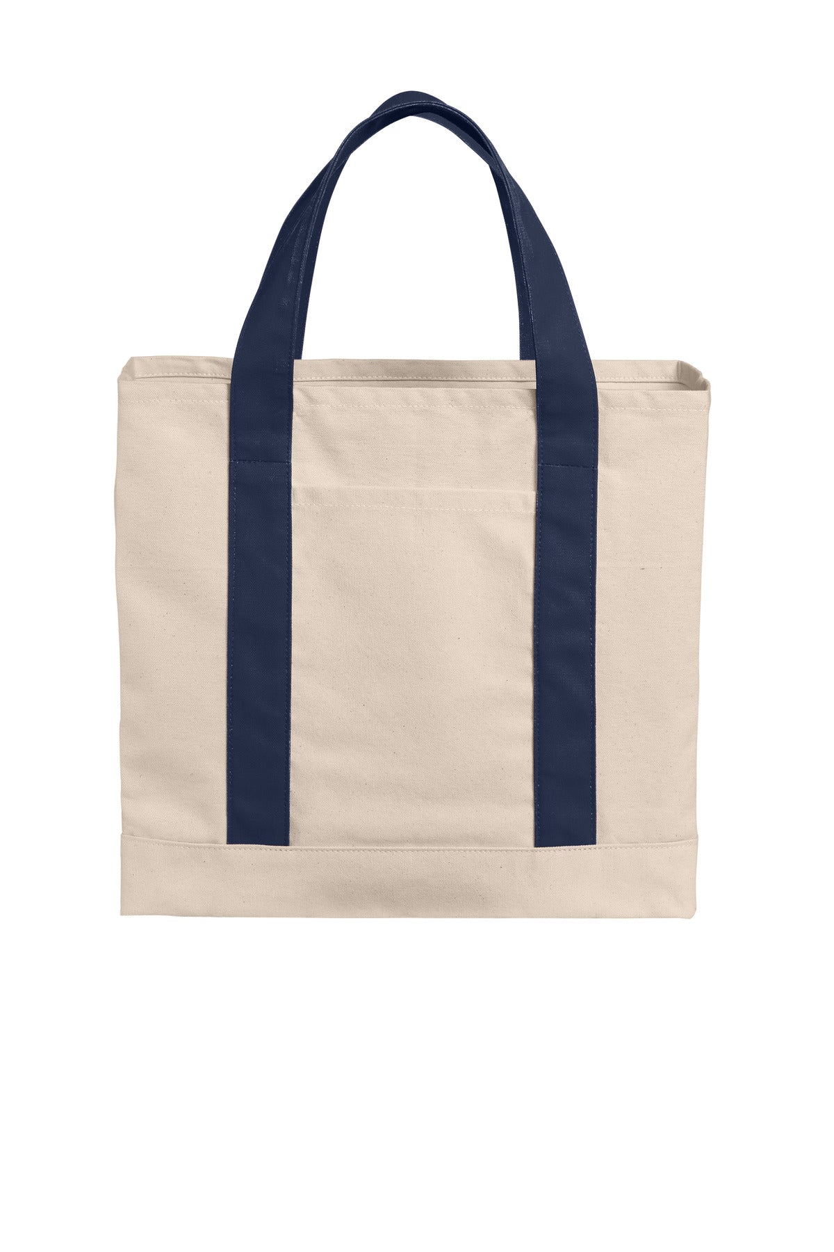 Port Authority Cotton Canvas Two-Tone Tote Bag Unisex Accessories Bags & Backpacks