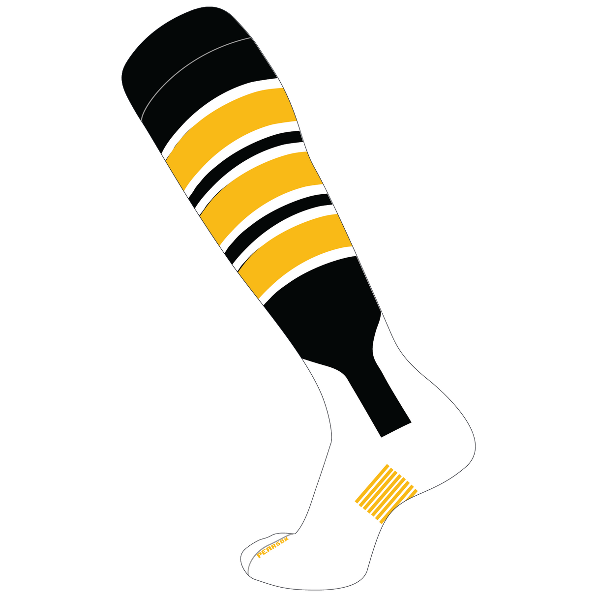 Pear Sox Double Play Knee-High Performance Baseball / Softball Socks Baseball Socks & Belts All