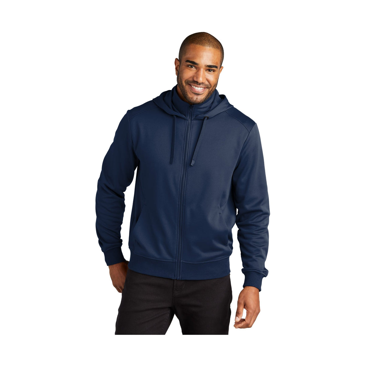 Port Authority Men's Smooth Fleece Hooded Jacket F814