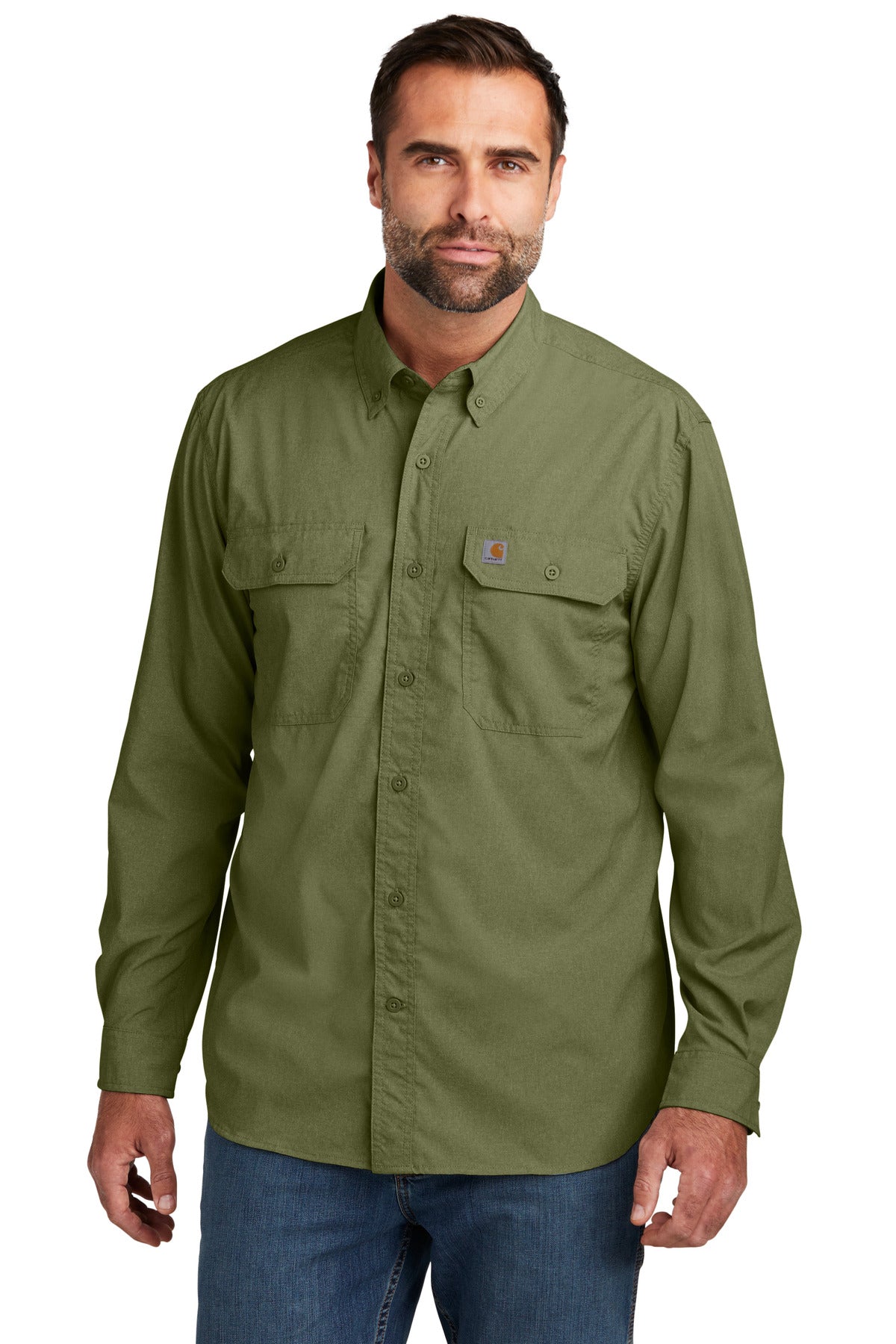 Carhartt Men's Force Solid Long Sleeve Shirt CT105291 Corporate Apparel Shirts & Tops