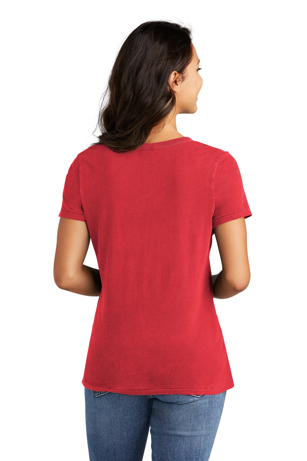 Port & Company Ladies Beach Wash Garment-Dyed V-Neck Tee