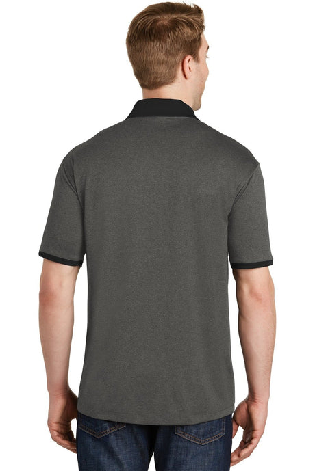 Sport-Tek Men's Heather Contender Contrast Polo ST667 Mens Apparel Shirts & Tops