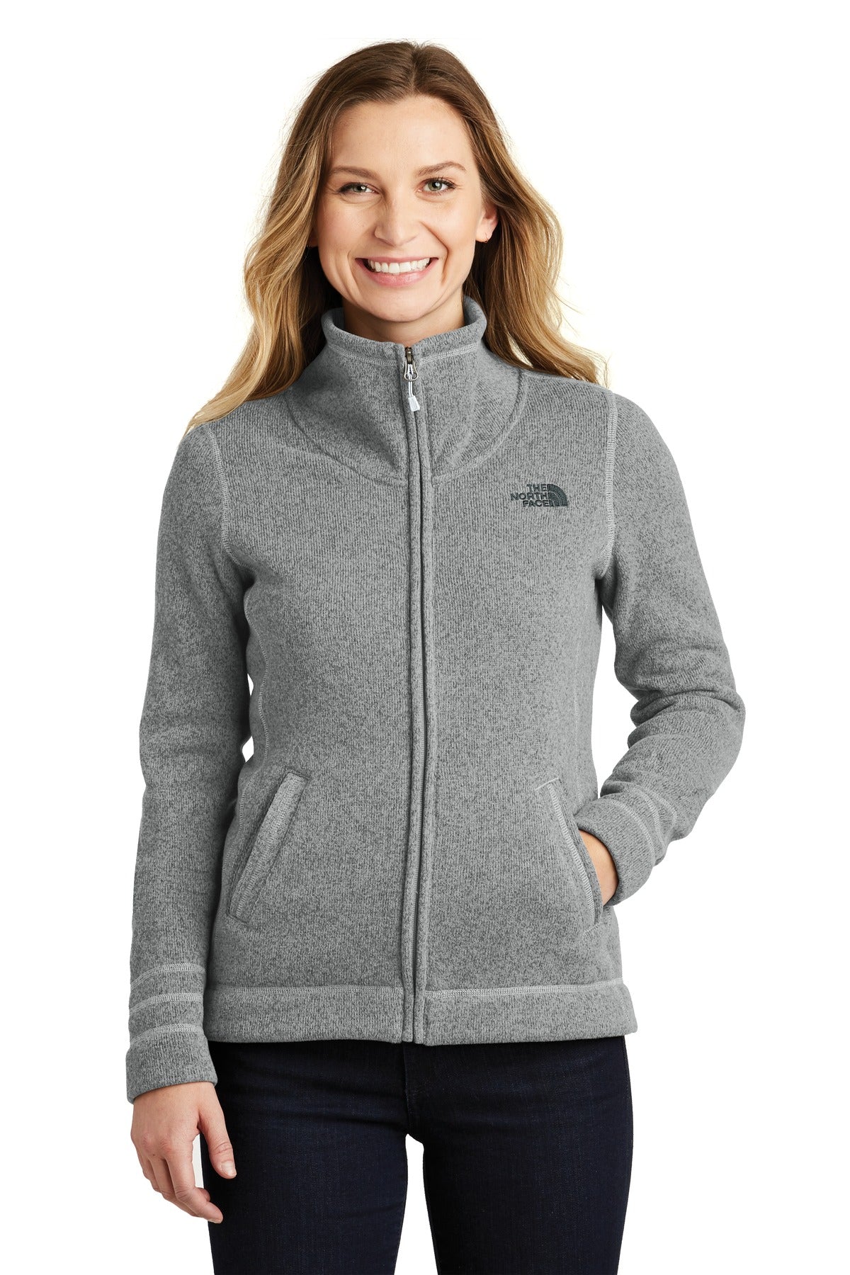 The North Face Ladies Sweater Fleece Jacket. NF0A3LH8 Corporate Apparel Jackets & Vests