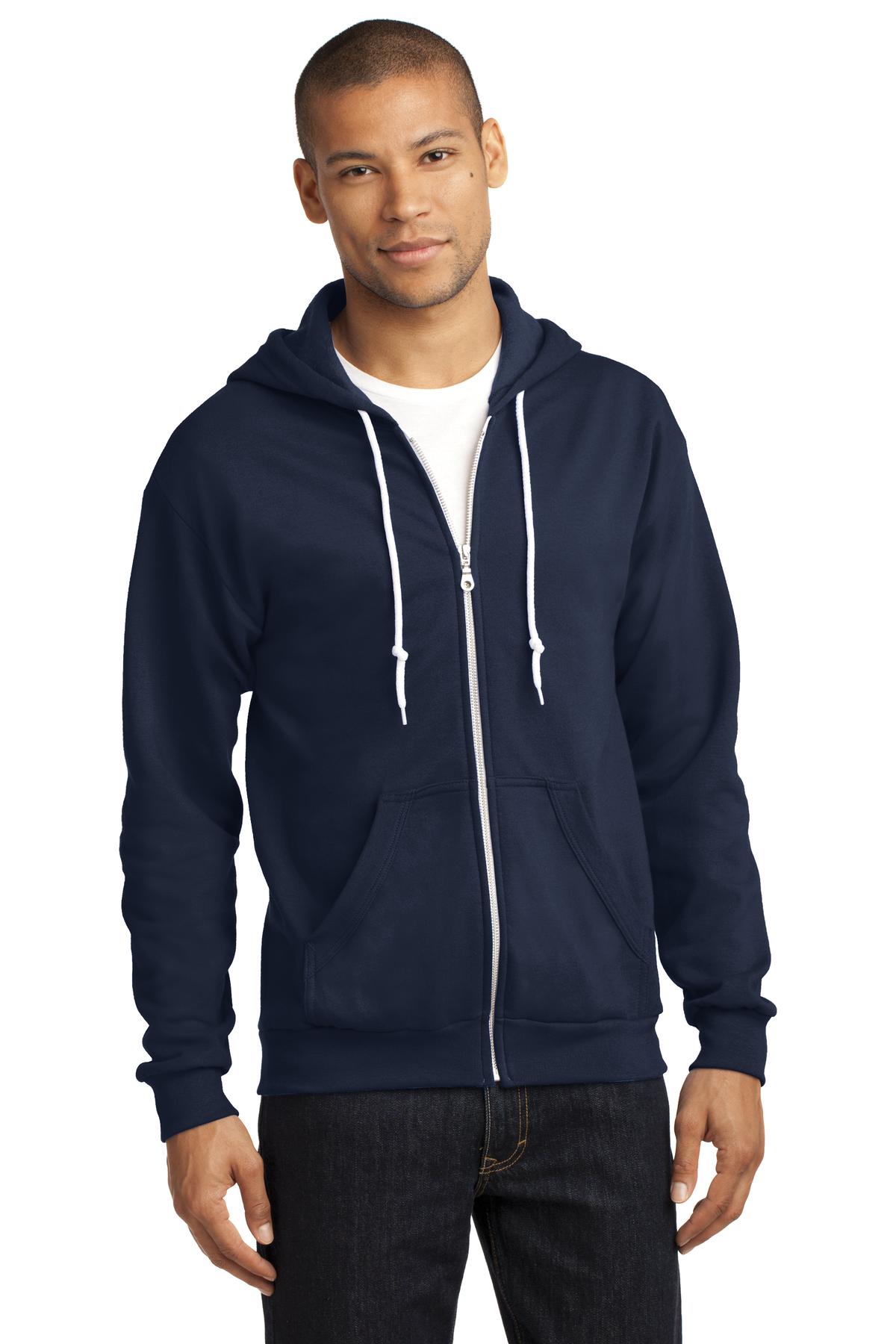 Anvil Men's Full-Zip Hooded Sweatshirt