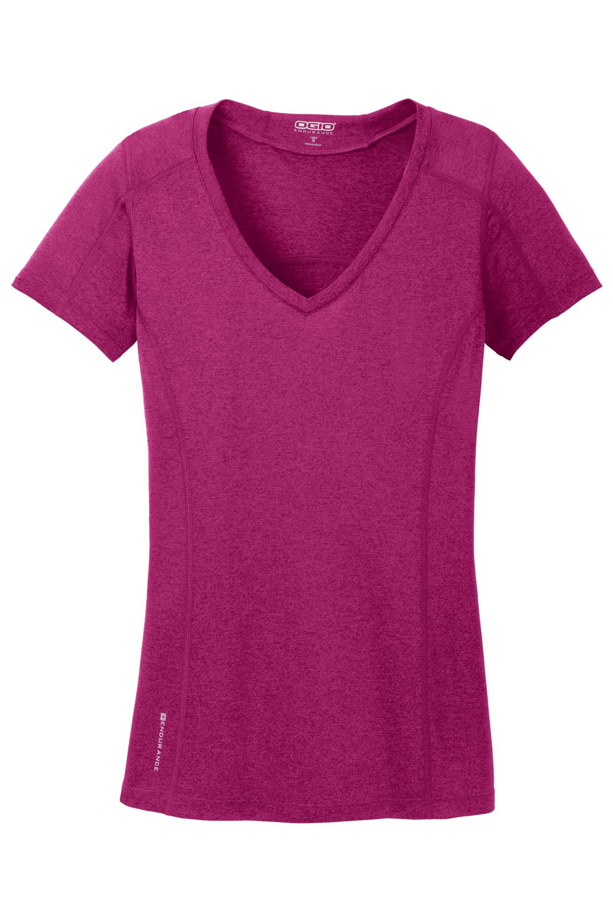 OGIO ENDURANCE Ladies Pulse V-Neck T-Shirt. LOE320 Corporate Apparel Shirts & Tops