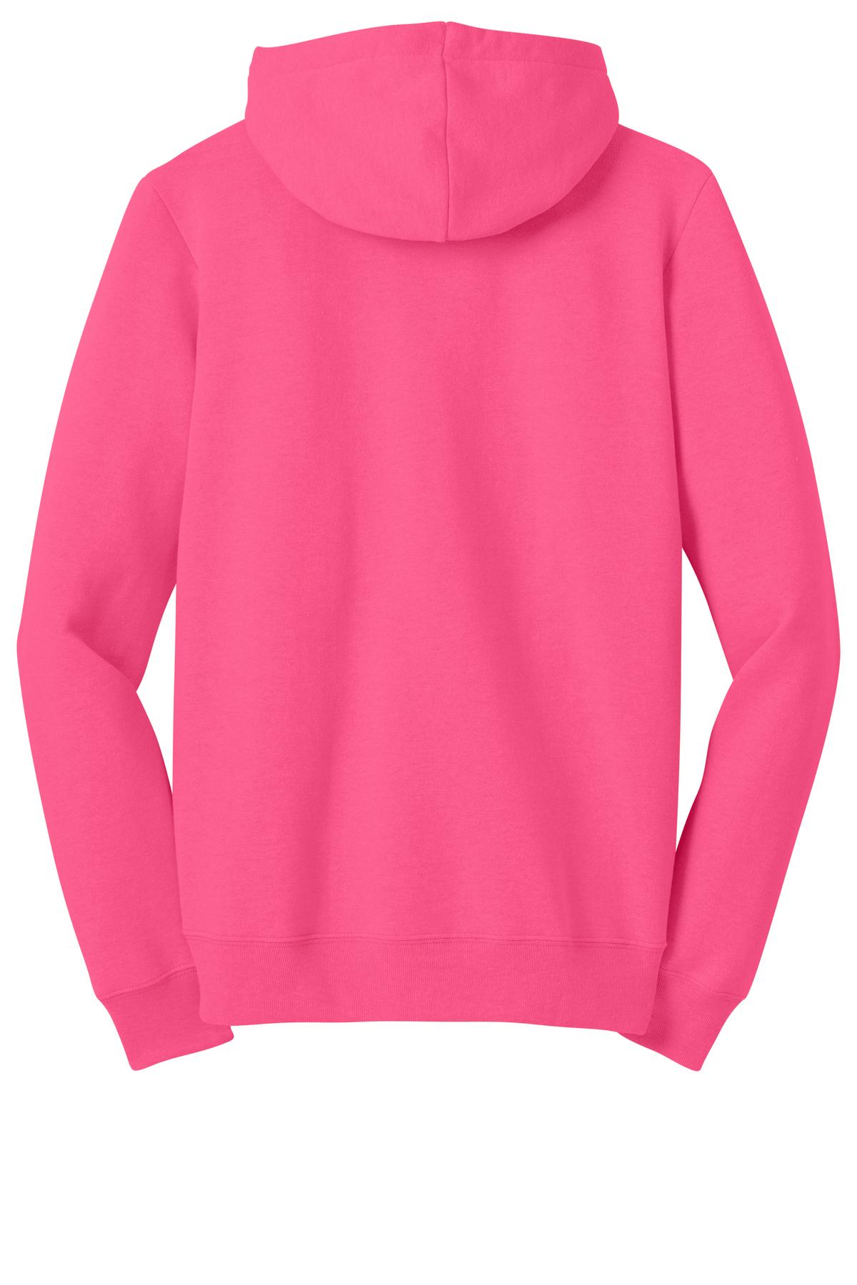 District Juniors The Concert Fleece Full-Zip Hoodie. DT801 Womens Apparel Sweatshirts & Fleece
