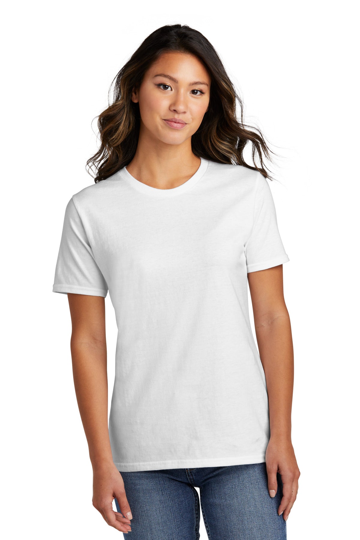 Port & Company Women's Ring Spun Cotton Tee LPC150 Womens Apparel Shirts & Tops
