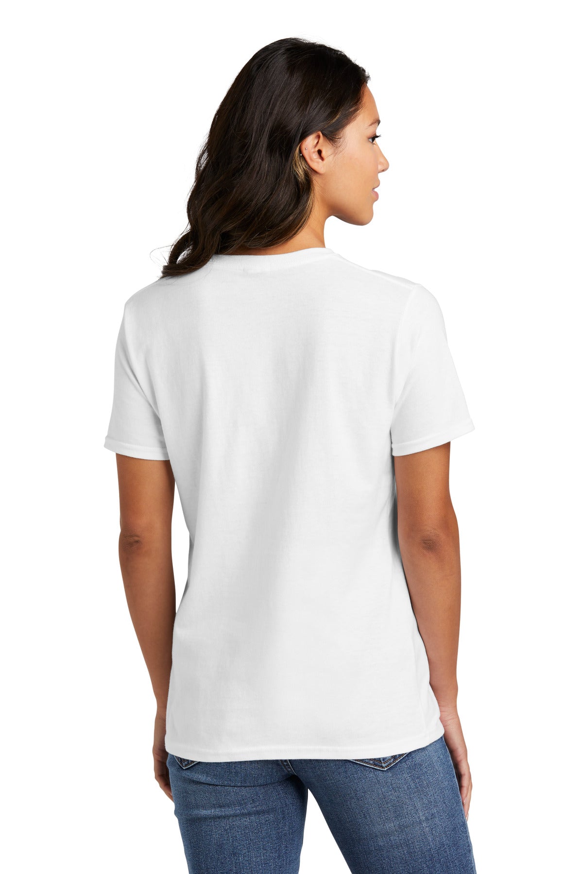 Port & Company Women's Ring Spun Cotton Tee LPC150 Womens Apparel Shirts & Tops