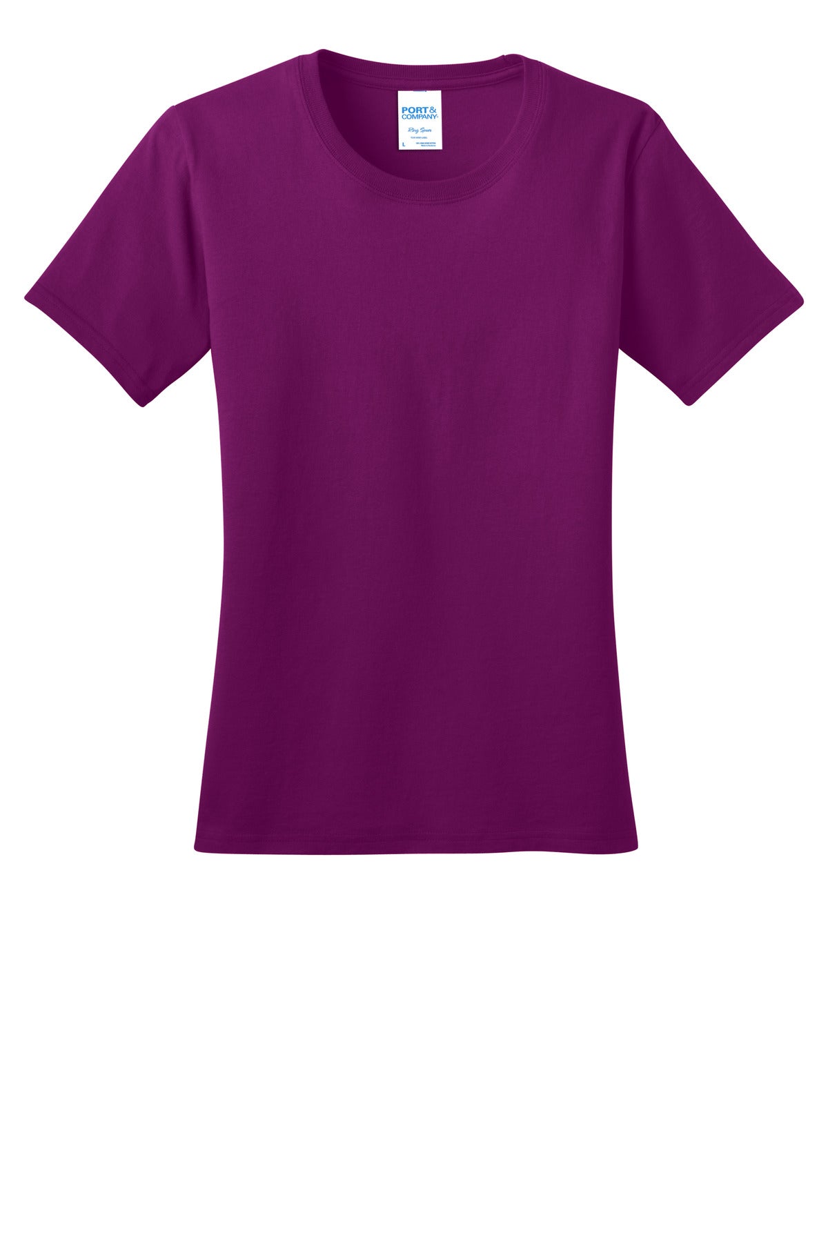 Port & Company Women's Ring Spun Cotton Tee LPC150 Womens Apparel Shirts & Tops