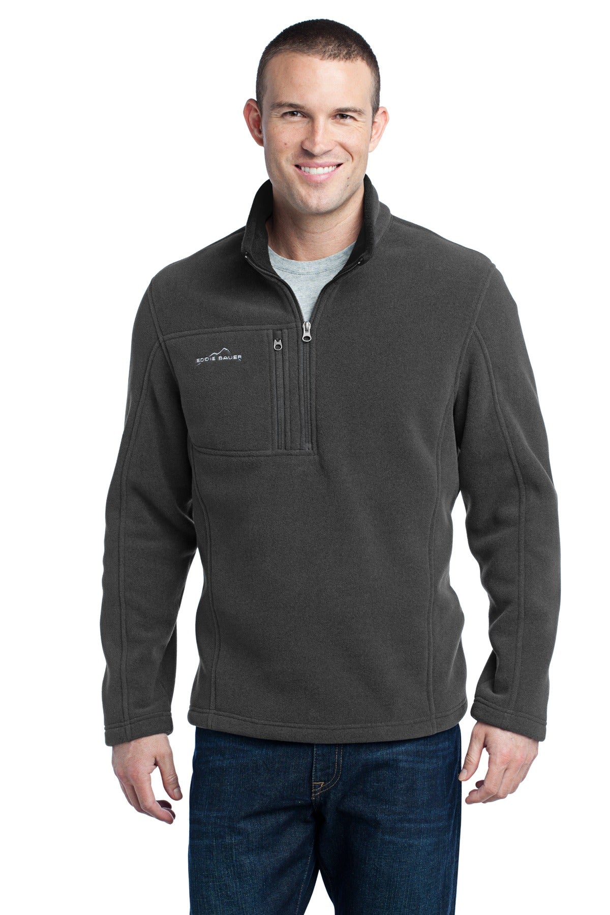 Eddie Bauer Men's 1/4-Zip Fleece Pullover. EB202 Corporate Apparel Sweatshirts & Fleece