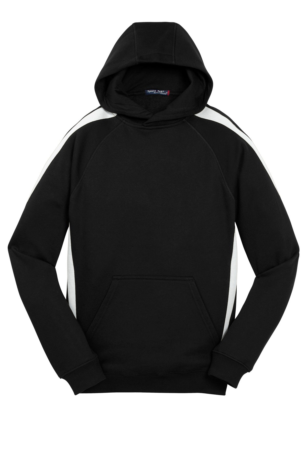 Sport-Tek Youth Sleeve Stripe Pullover Hooded Sweatshirt-3