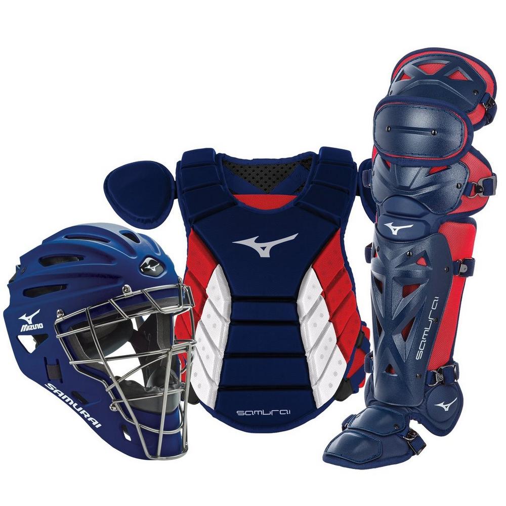 Mizuno Samurai Adult 16" Baseball Boxed Catcher's Gear Set Baseball Catcher's Protective Equipment All