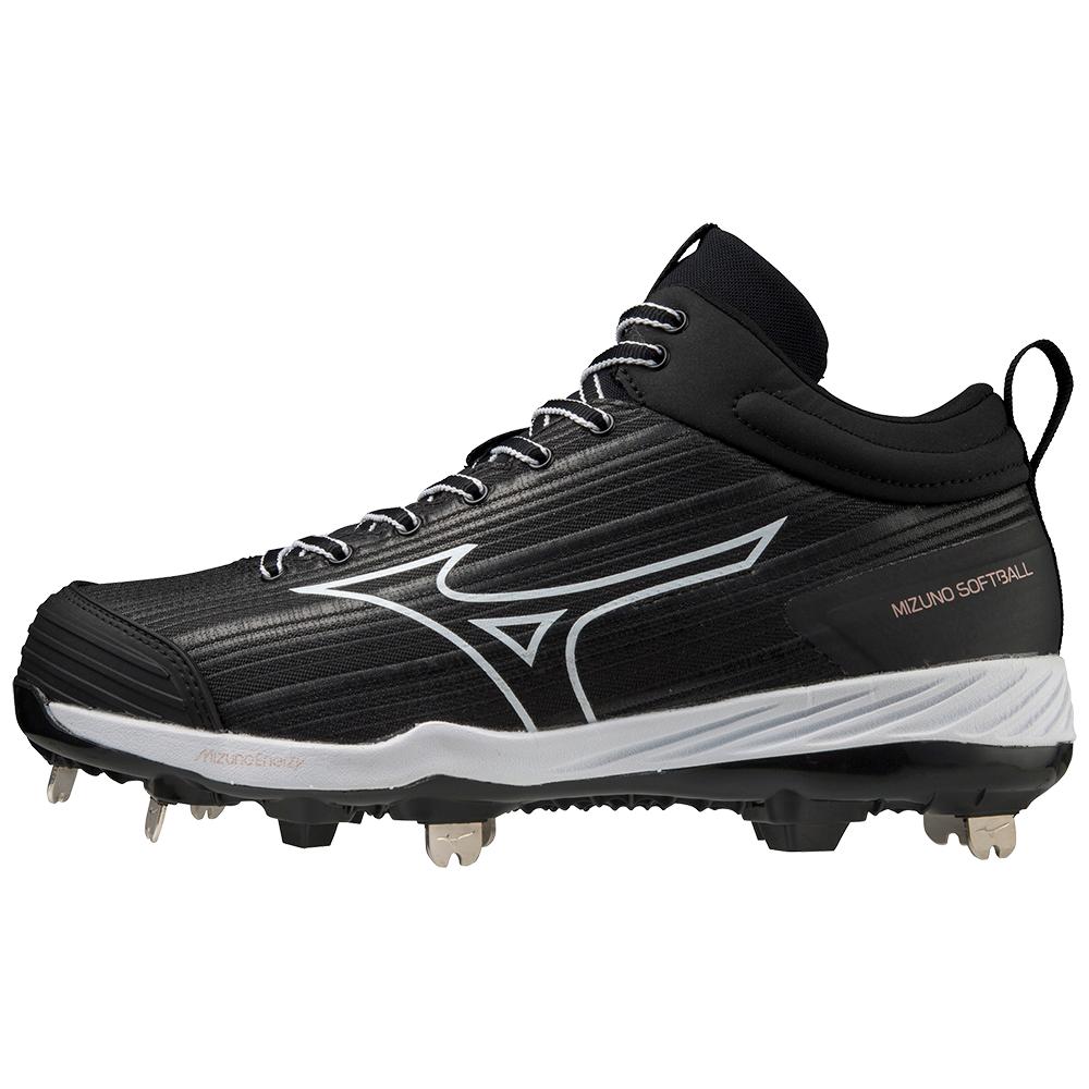 Mizuno Sweep 6 Mid Women's Metal Softball Cleat Softball Footwear All