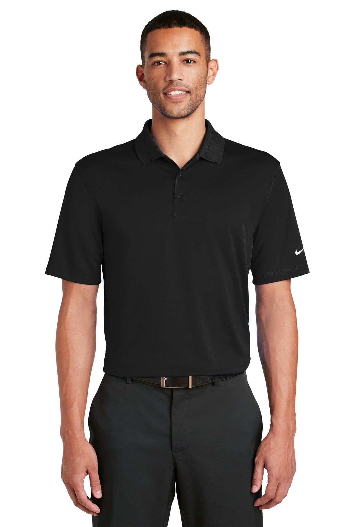 Nike Men's Dri-FIT Classic Fit Players Polo with Flat Knit Collar. 838956 Corporate Apparel Shirts & Tops