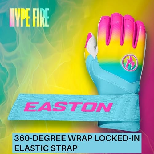 Easton Youth Limited Edition Walkoff Ethos Locked in Hype Fire Batting Gloves-2