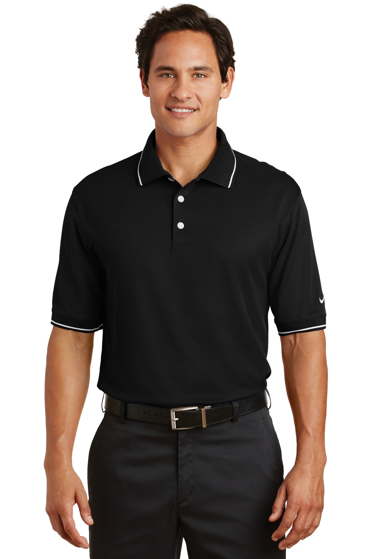 Nike Men's Dri-FIT Classic Tipped Polo. 319966 Corporate Apparel Shirts & Tops
