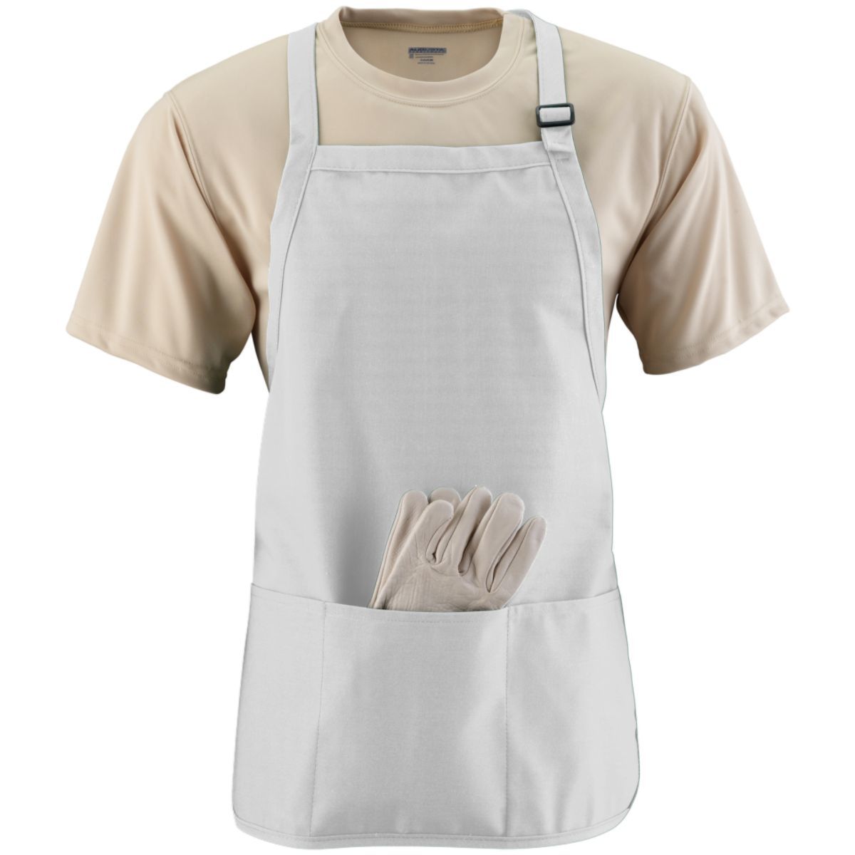 Augusta Medium Length Apron With Pouch Unisex Accessories Aprons