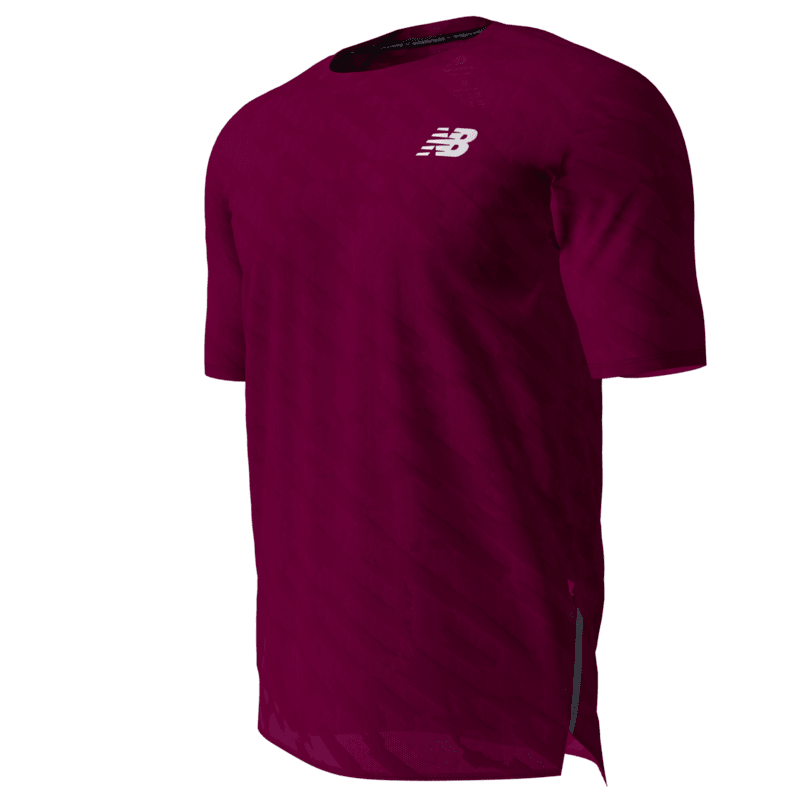 New Balance Men's Q Speed Jacquard Short Sleeve Mens Apparel Shirts & Tops
