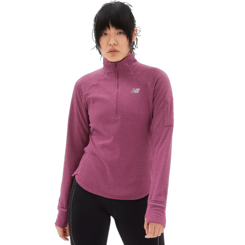New Balance Women's Heat Grid Half Zip Womens Apparel Sweatshirts & Fleece