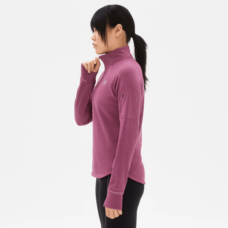 New Balance Women's Heat Grid Half Zip Womens Apparel Sweatshirts & Fleece
