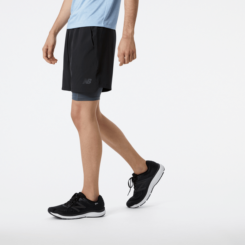 New Balance Men's R.W. Tech 7 Inch 2-In-1 Shorts Mens Apparel Shorts
