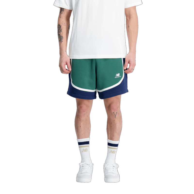 New Balance Men's Hoops Fleece Short Basketball Shorts Adult