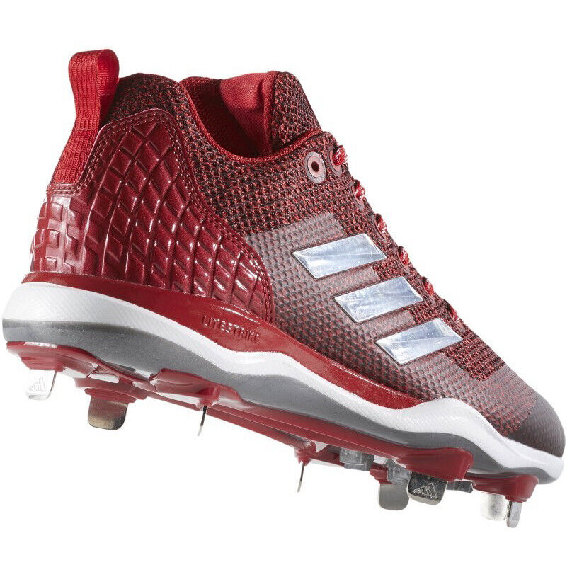 adidas Men's PowerAlley 5 Metal Baseball Cleats Baseball Footwear Adult