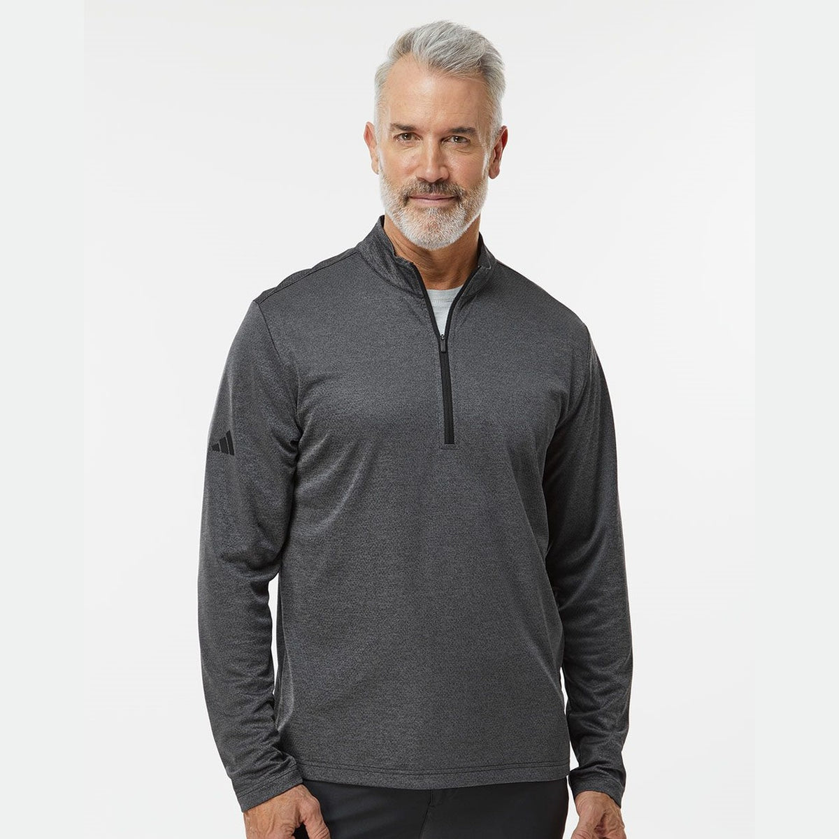 adidas Men's Space Dyed Quarter-Zip Pullover