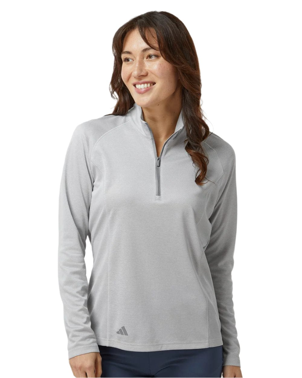 adidas Women's Space Dyed Quarter-Zip Pullover Womens Apparel Sweatshirts & Fleece