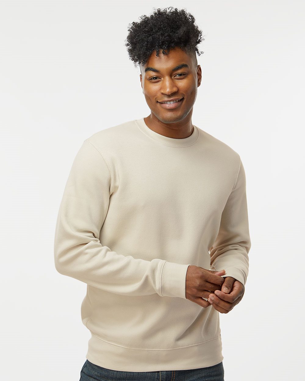 J. America Men's BTB Fleece Crewneck Sweatshirt