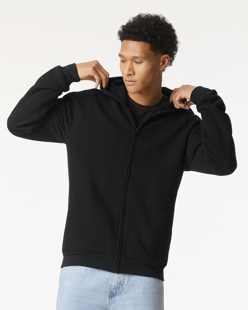 American Apparel ReFlex Fleece Full-Zip Hoodie Mens Apparel Sweatshirts & Fleece