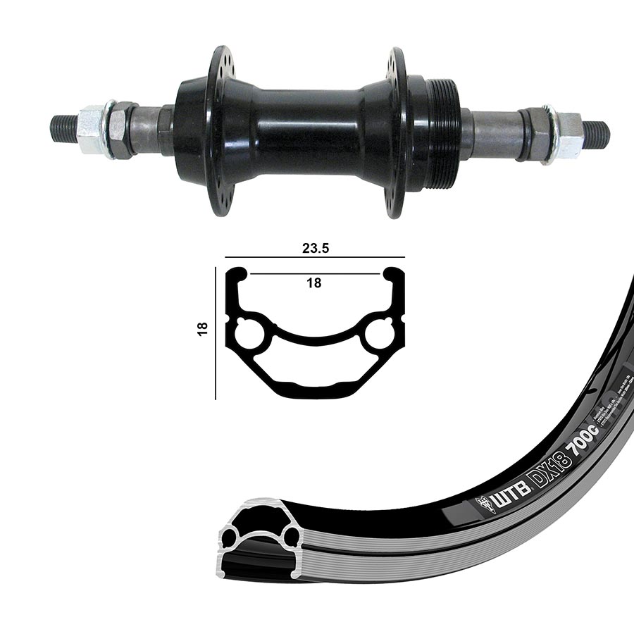 Wheel Shop WTB DX18 700C / 29'' Wheel-6