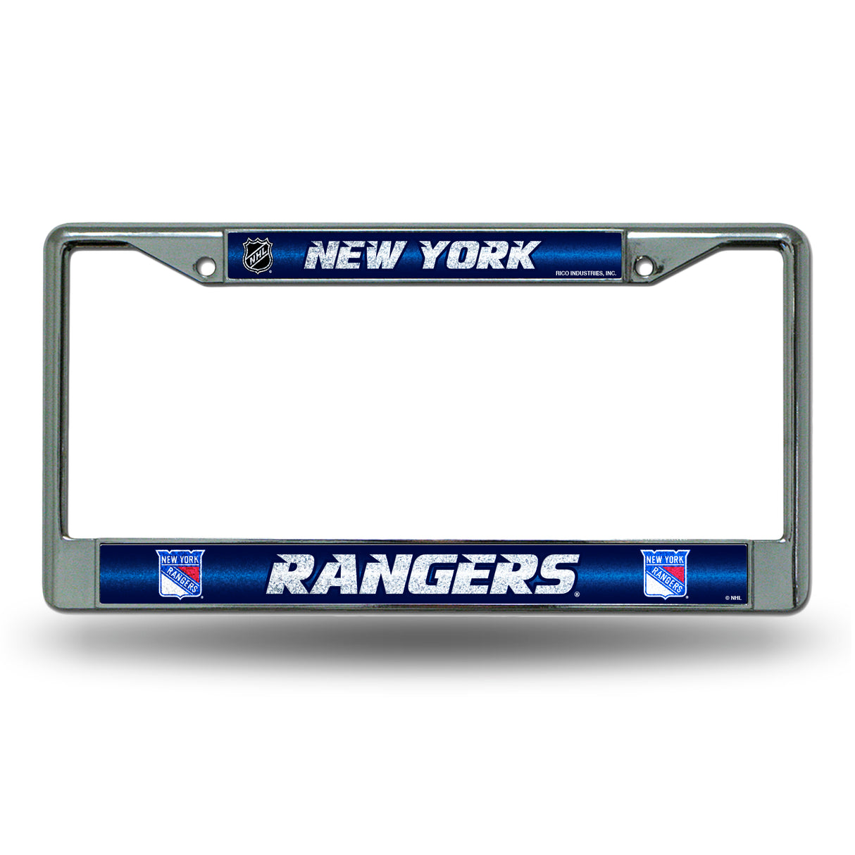 NHL New York Rangers Chrome Glitter License Plate Frame Fan Gear NHL New York Rangers