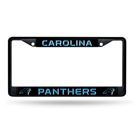 NFL Carolina Panthers Black Chrome License Plate Frame Fan Gear NFL Carolina Panthers