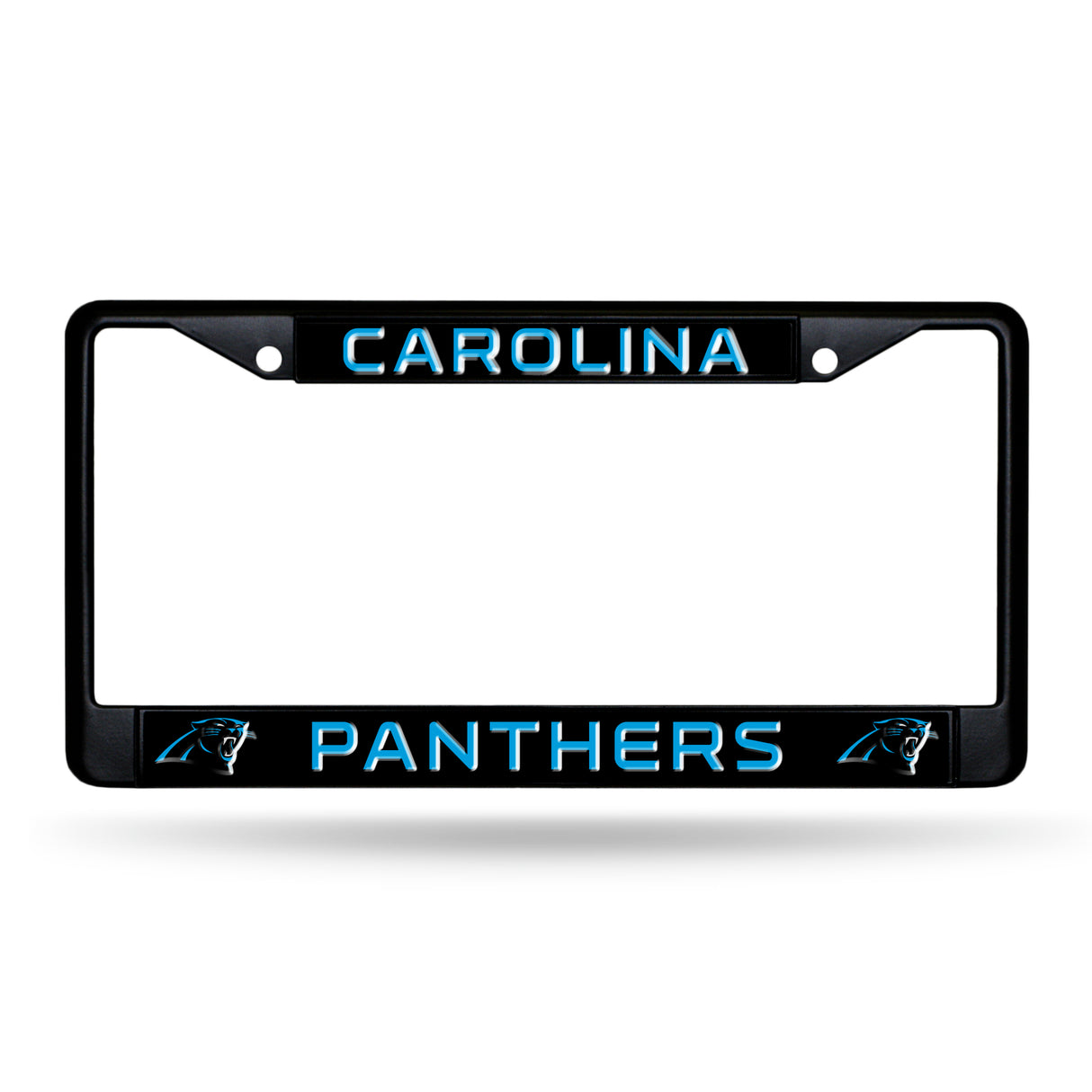 NFL Carolina Panthers Black Chrome License Plate Frame Fan Gear NFL Carolina Panthers