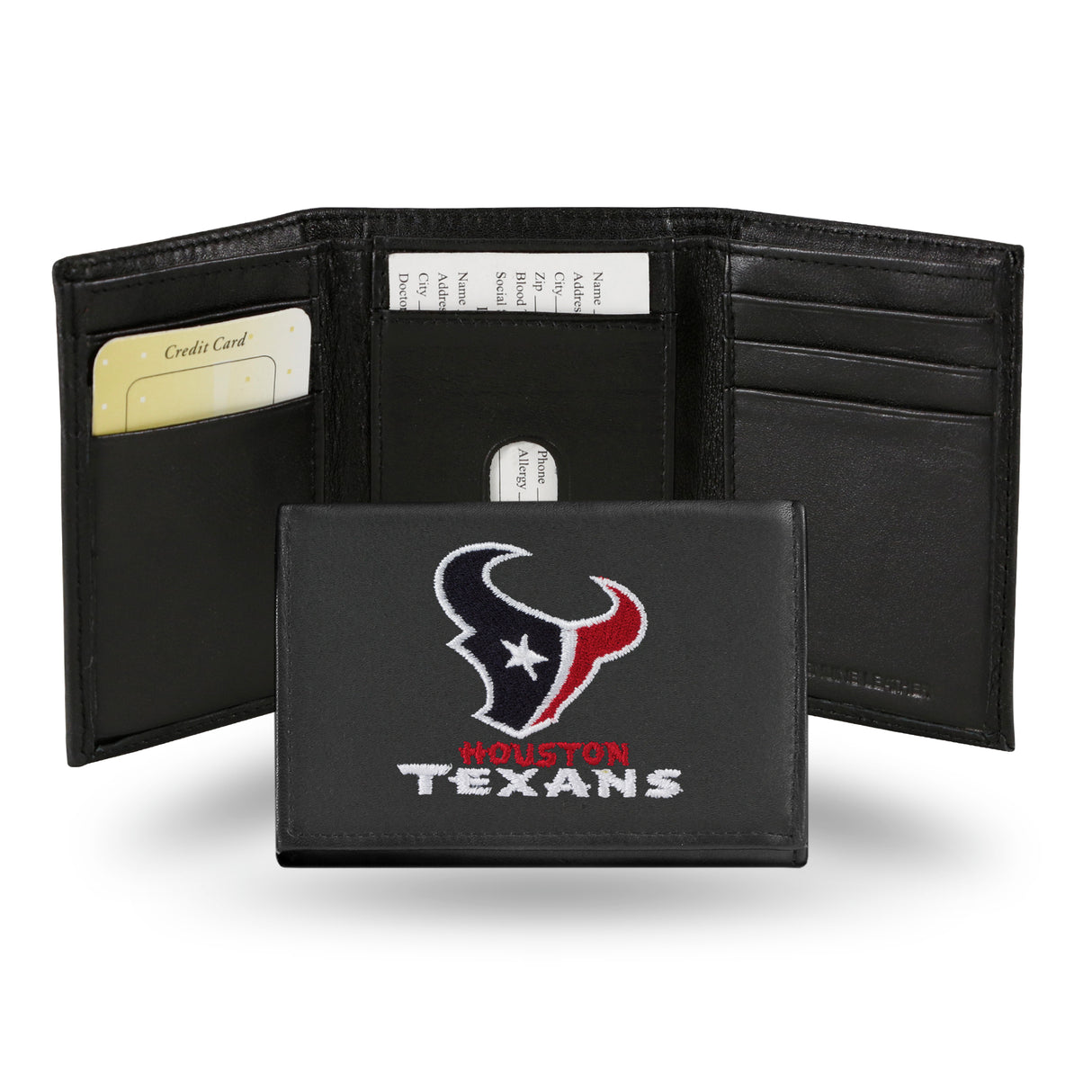NFL Houston Texans Tri-Fold Wallet Fan Gear NFL Houston Texans