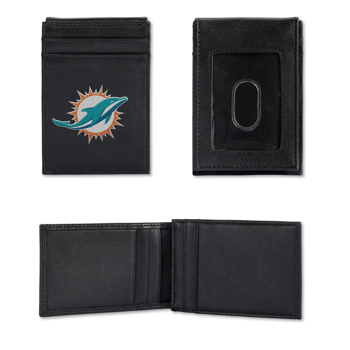 NFL Miami Dolphins Embroidered Front Pocket Wallet Fan Gear NFL Miami Dolphins