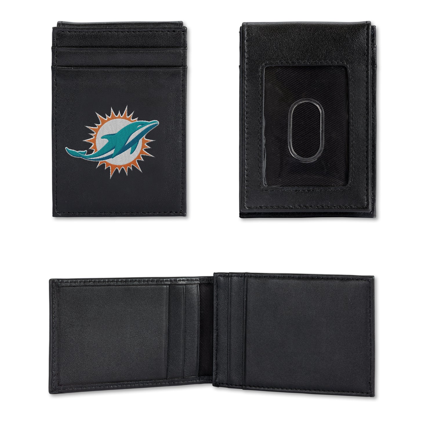 NFL Miami Dolphins Embroidered Front Pocket Wallet Fan Gear NFL Miami Dolphins