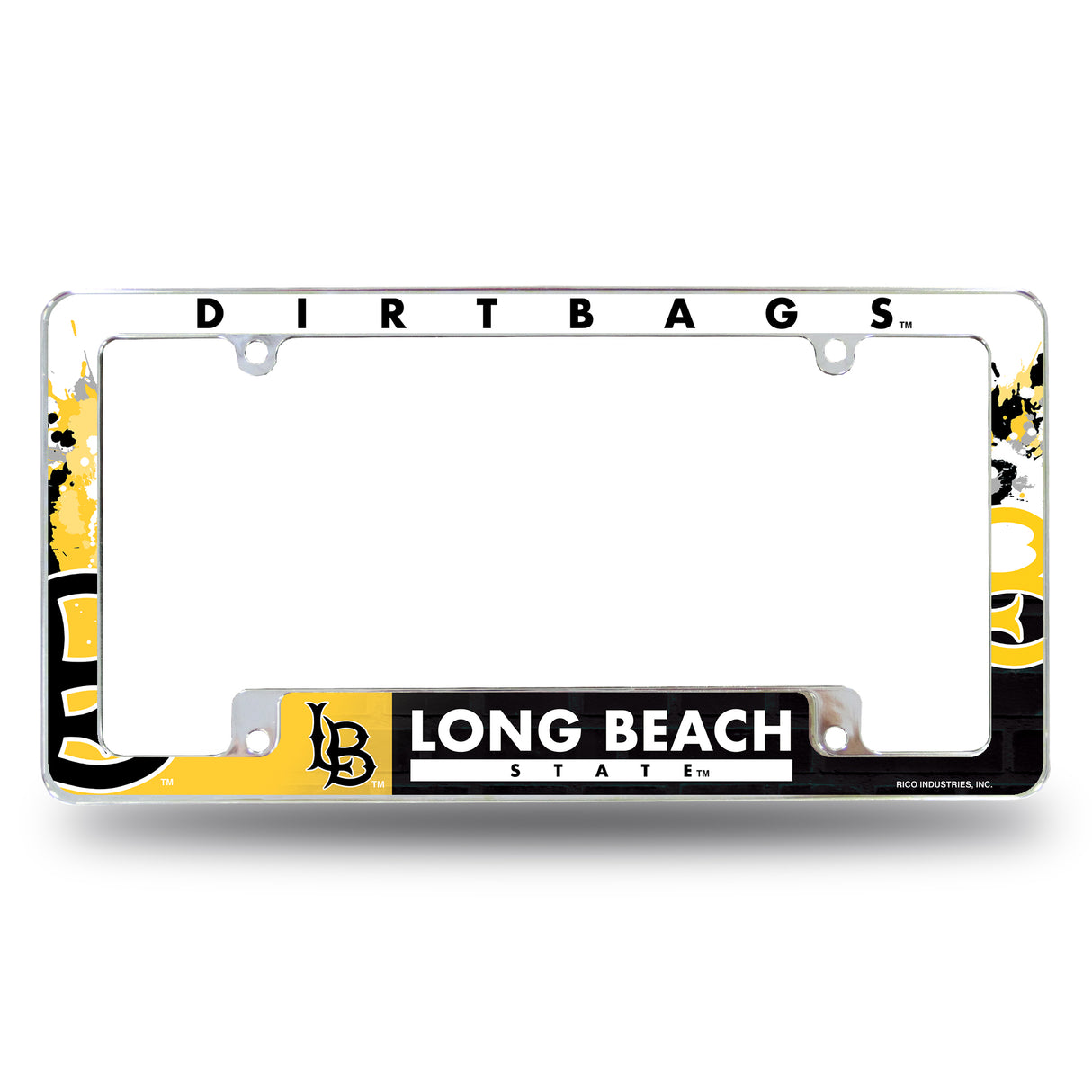 NCAA Cal State - Long Beach State All Over Chrome License Plate Frame Fan Gear NCAA Cal State