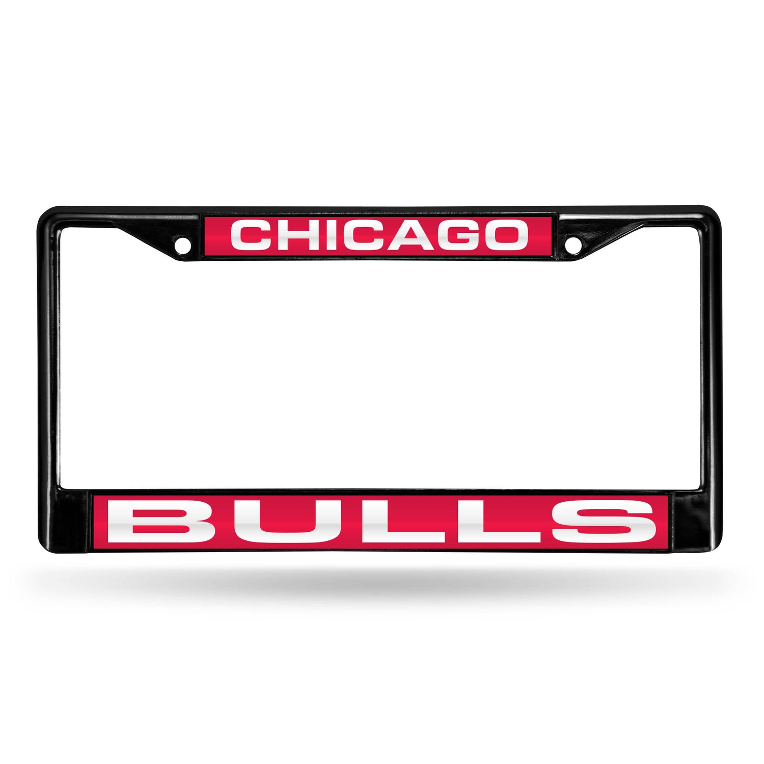 NBA Chicago Bulls Laser Cut Black Chrome License Plate Frame Fan Gear NBA Chicago Bulls