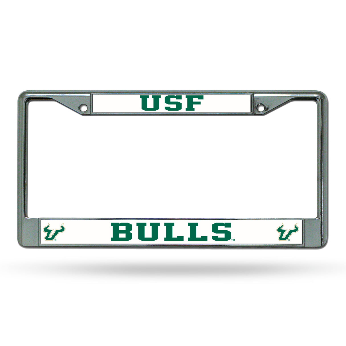 NCAA South Florida Bulls - USF Chrome License Plate Frame Fan Gear NCAA South Florida Bulls