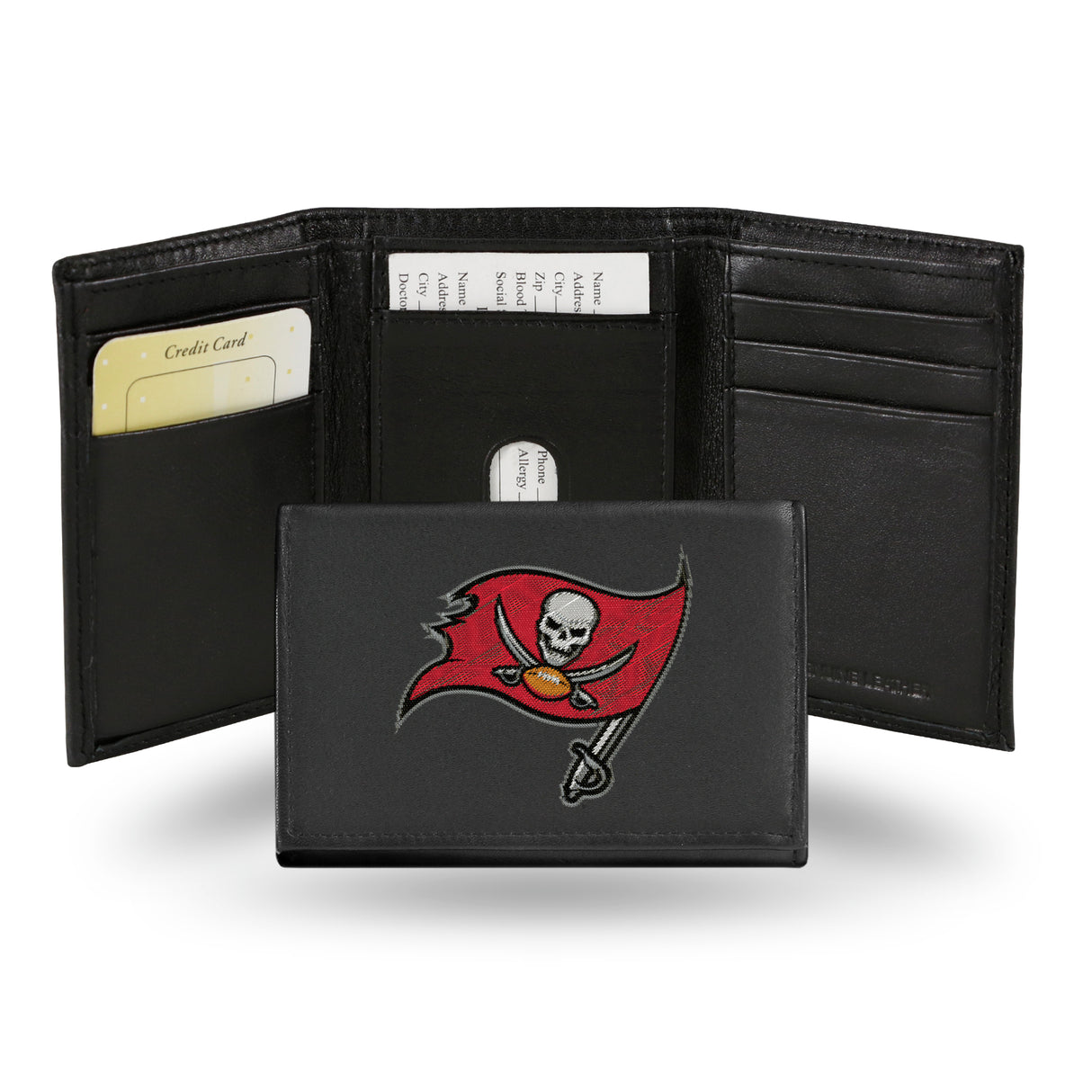 NFL Tampa Bay Buccaneers Tri-Fold Wallet Fan Gear NFL Tampa Bay Buccaneers