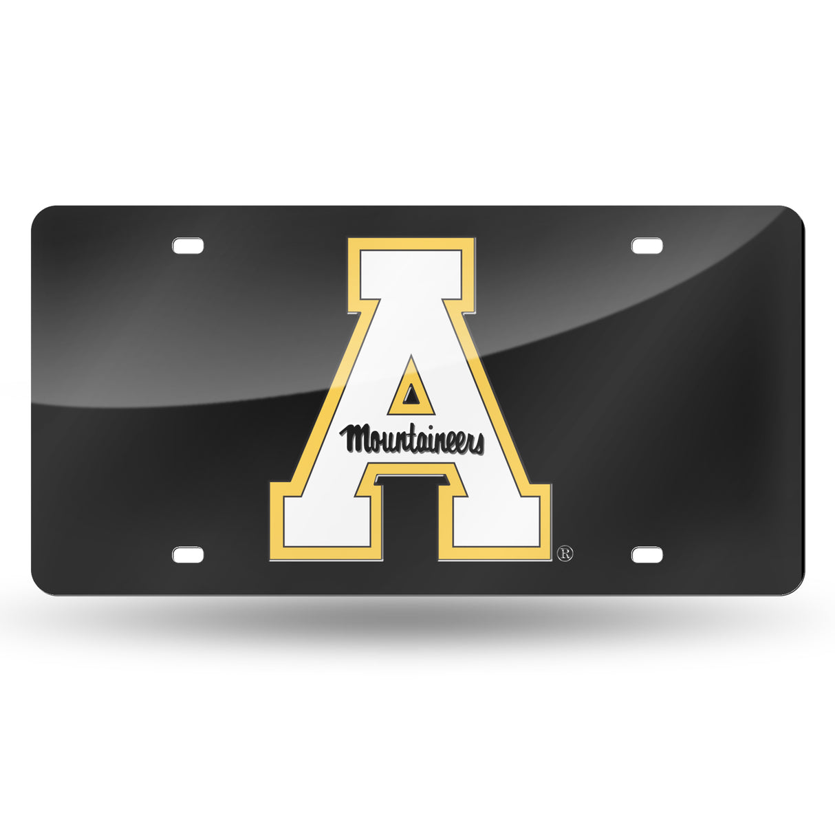 NCAA Appalachian State Mountaineers Laser Cut Automobile Tag Fan Gear NCAA Appalachian State Mountaineers