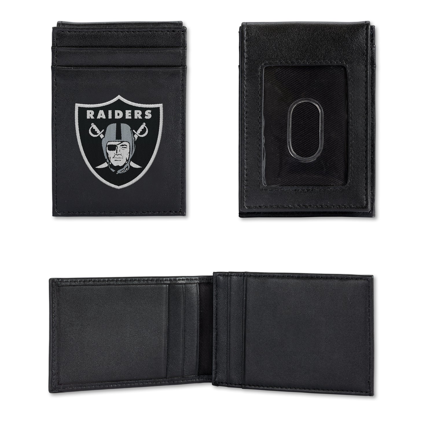 NFL Las Vegas Raiders Embroidered Front Pocket Wallet Fan Gear NFL Las Vegas Raiders