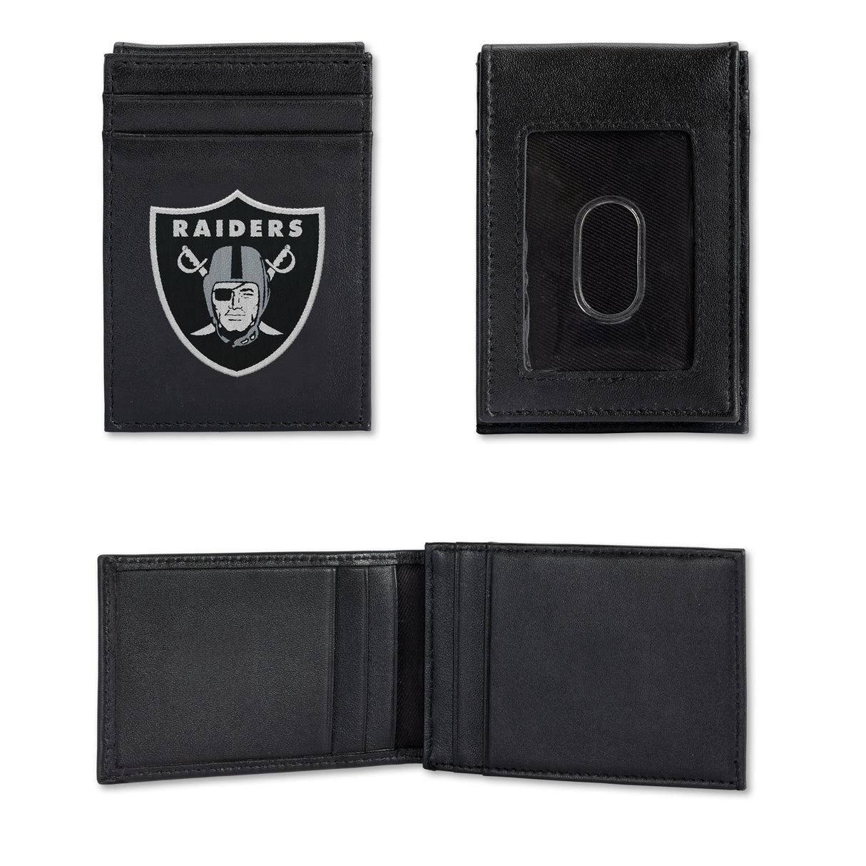 NFL Las Vegas Raiders Embroidered Front Pocket Wallet Fan Gear NFL Las Vegas Raiders