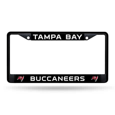 NFL Tampa Bay Buccaneers Black Chrome License Plate Frame Fan Gear NFL Tampa Bay Buccaneers